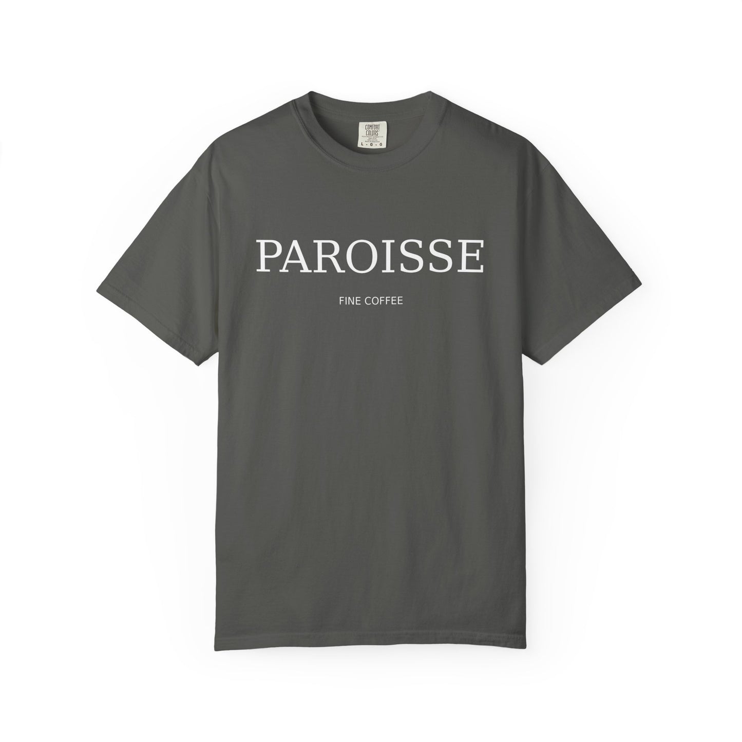 Paroisse Minimal Garment-Dyed Tee — Subtle Logo T-Shirt