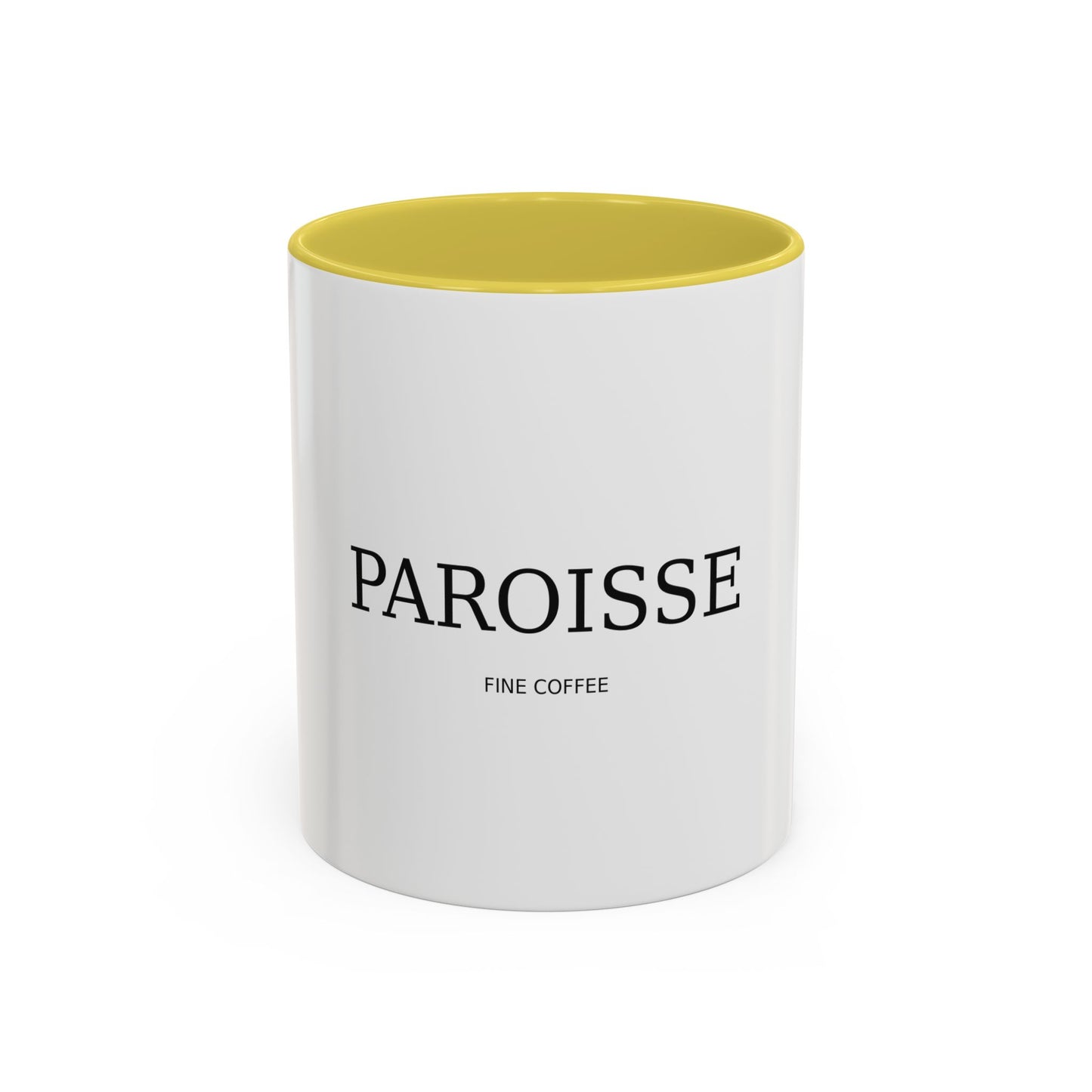 Paroisse Fine Coffee Ceramic Mug — Minimalist Trim 11oz (Various Colors)
