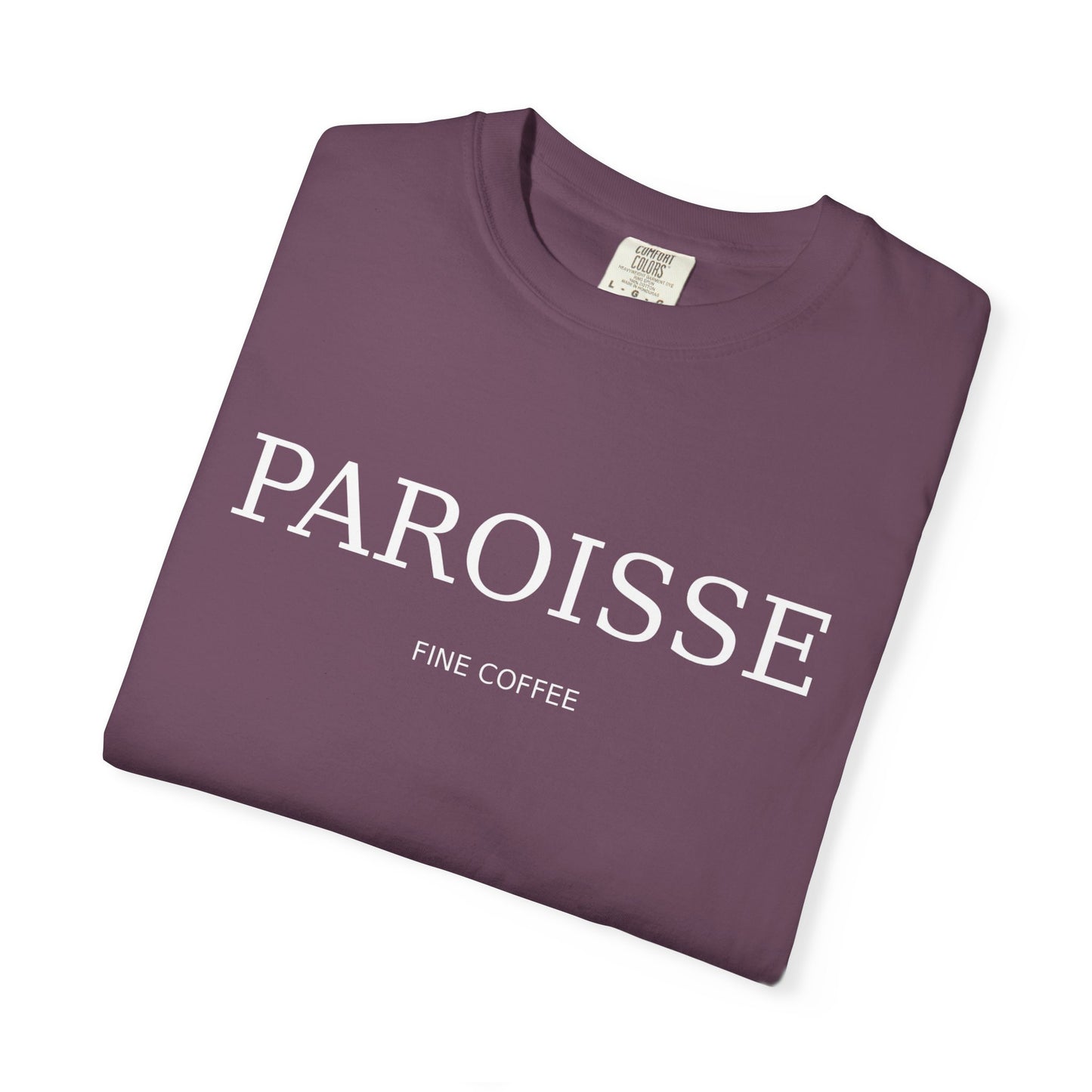 Paroisse Minimal Garment-Dyed Tee — Subtle Logo T-Shirt