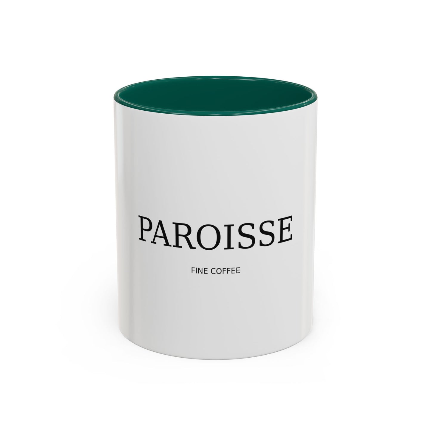 Paroisse Fine Coffee Ceramic Mug — Minimalist Trim 11oz (Various Colors)