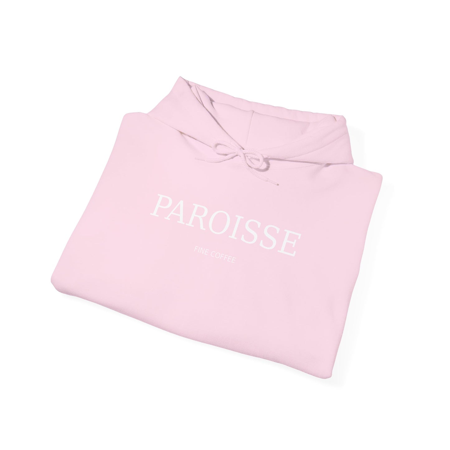 Paroisse Café Hoodie — Minimal French Coffee Logo Pullover