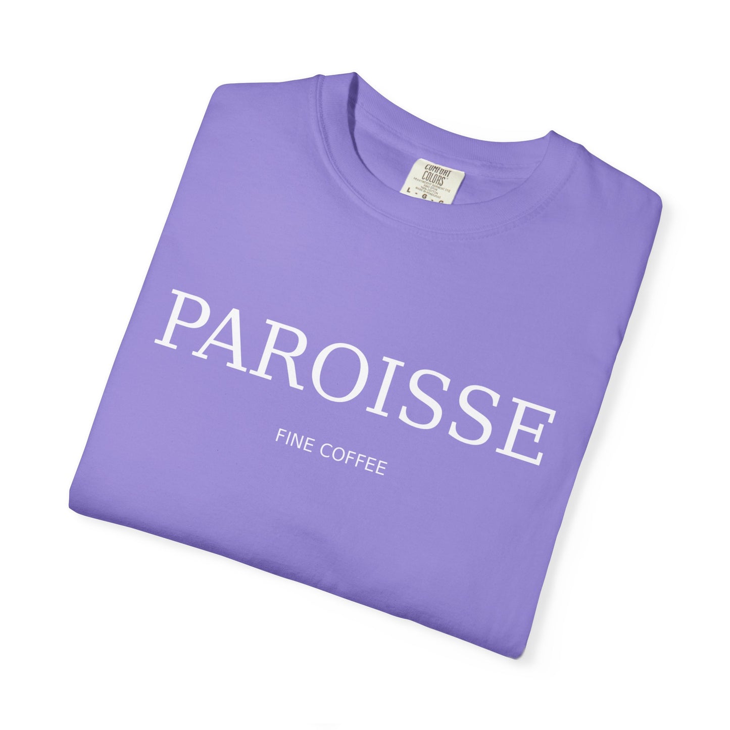 Paroisse Minimal Garment-Dyed Tee — Subtle Logo T-Shirt