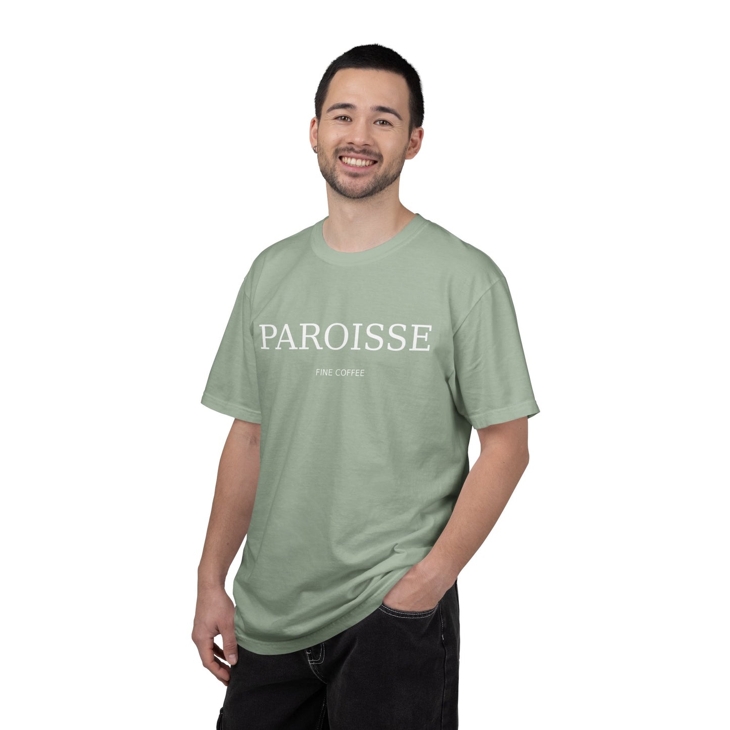 Paroisse Minimal Garment-Dyed Tee — Subtle Logo T-Shirt