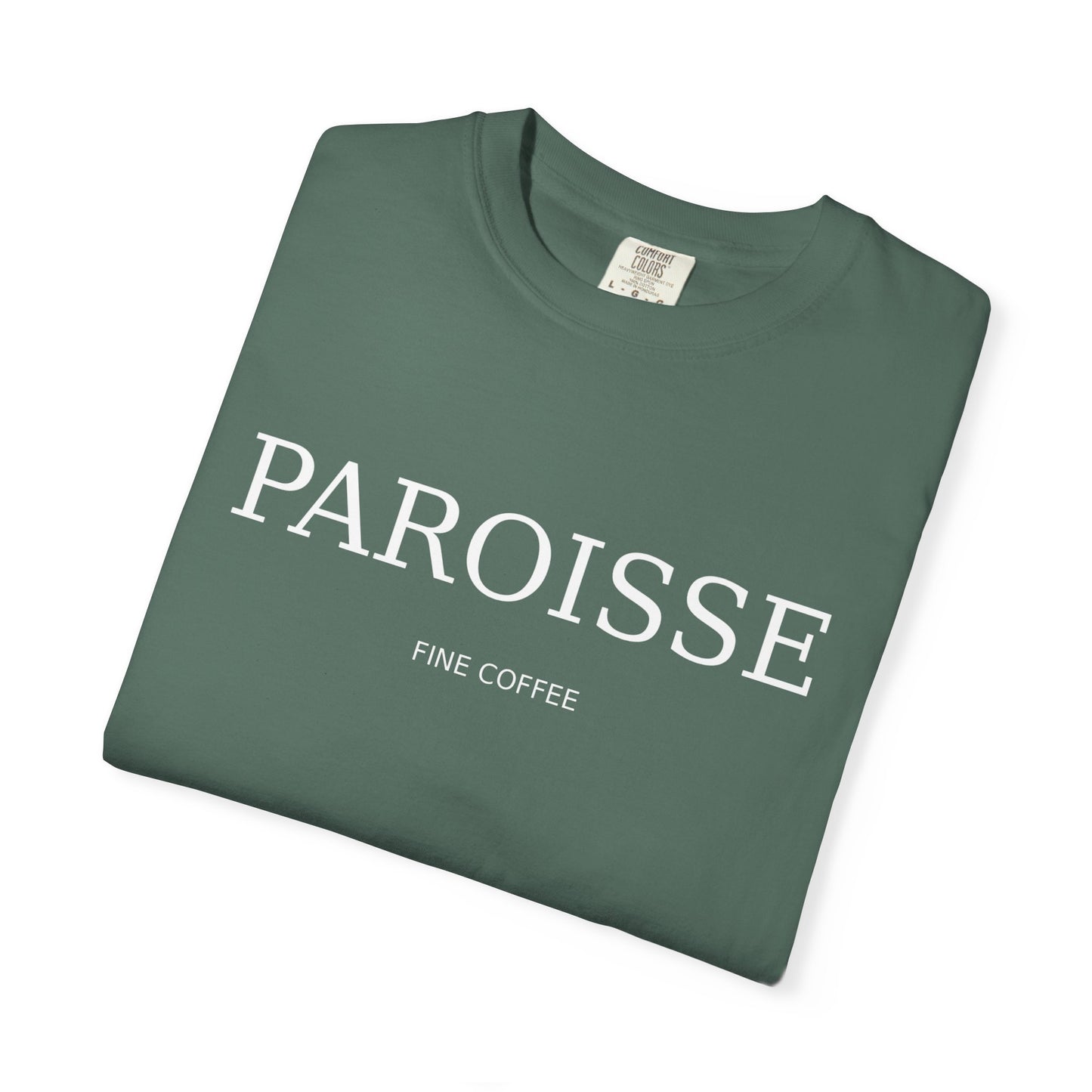 Paroisse Minimal Garment-Dyed Tee — Subtle Logo T-Shirt