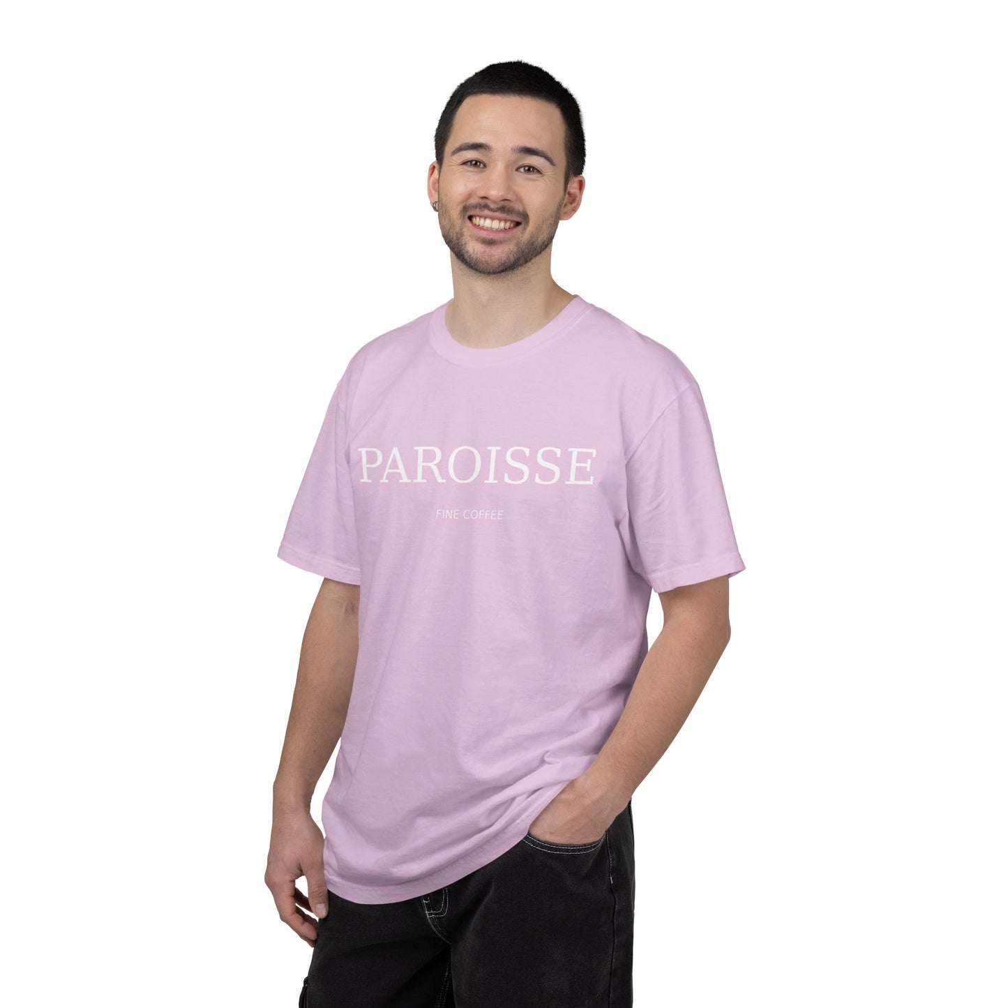 Paroisse Minimal Garment-Dyed Tee — Subtle Logo T-Shirt
