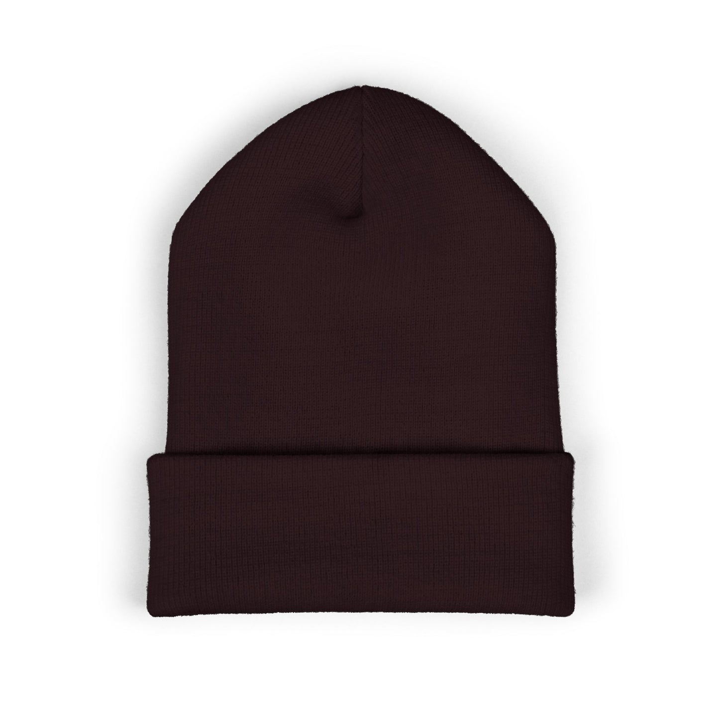 Embroidered Classic Cuffed Beanie — Minimal 'PAROISSE' Logo Knit Hat
