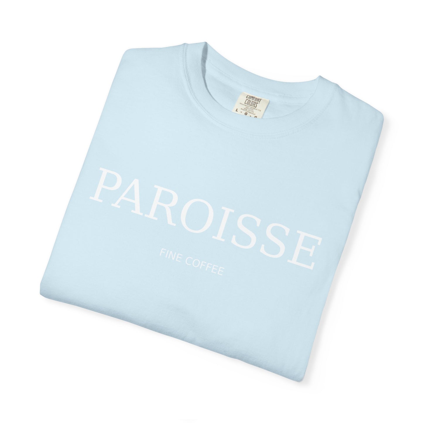 Paroisse Minimal Garment-Dyed Tee — Subtle Logo T-Shirt