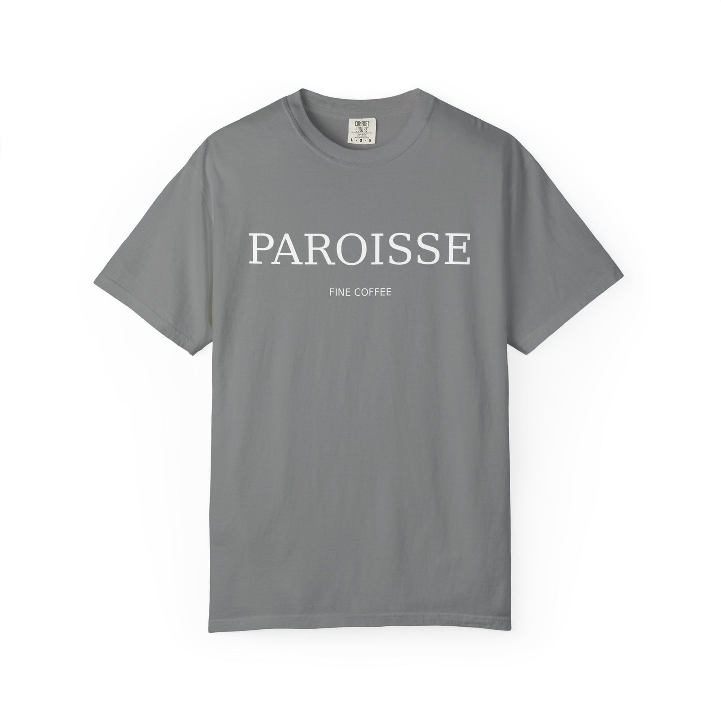 Paroisse Minimal Garment-Dyed Tee — Subtle Logo T-Shirt