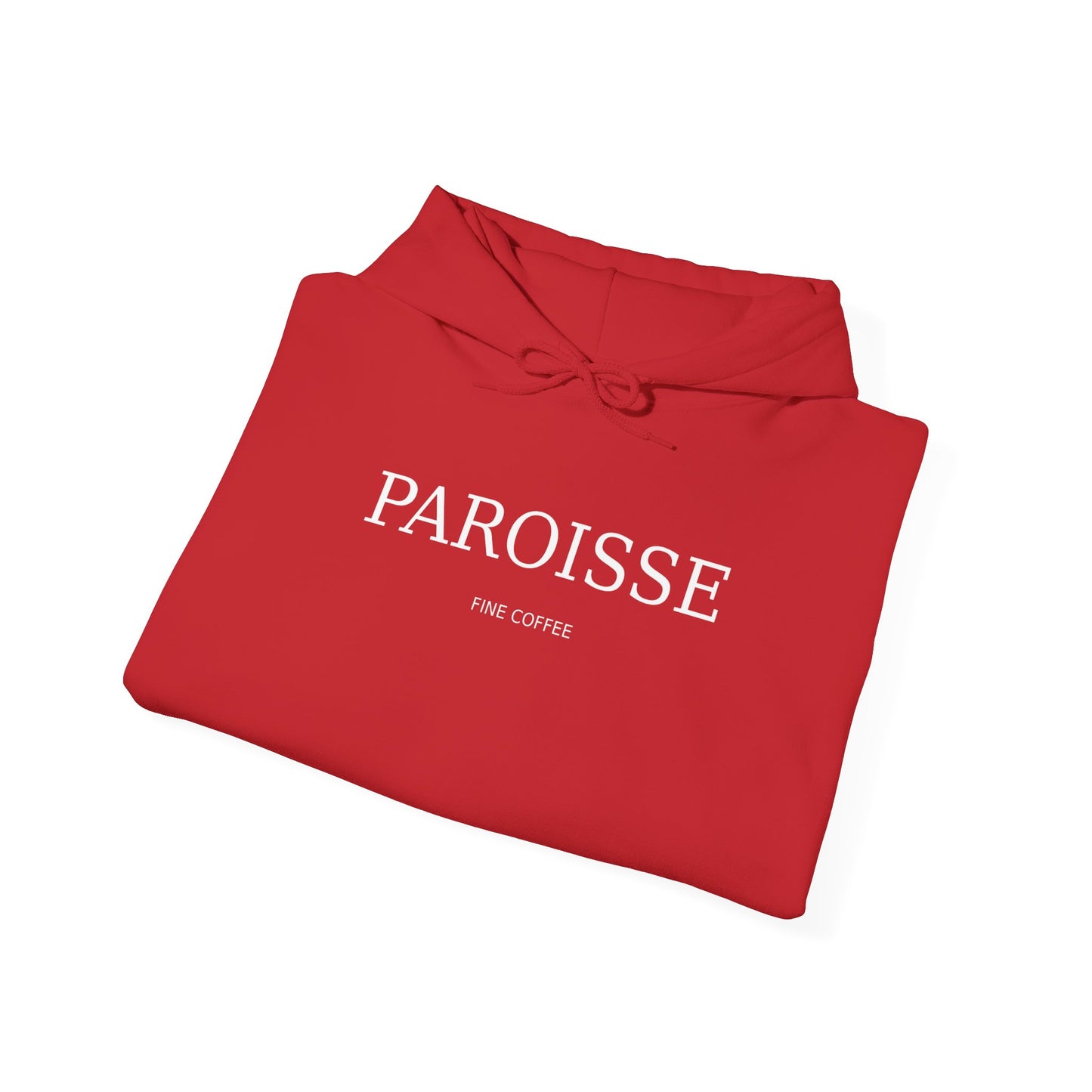 Paroisse Café Hoodie — Minimal French Coffee Logo Pullover