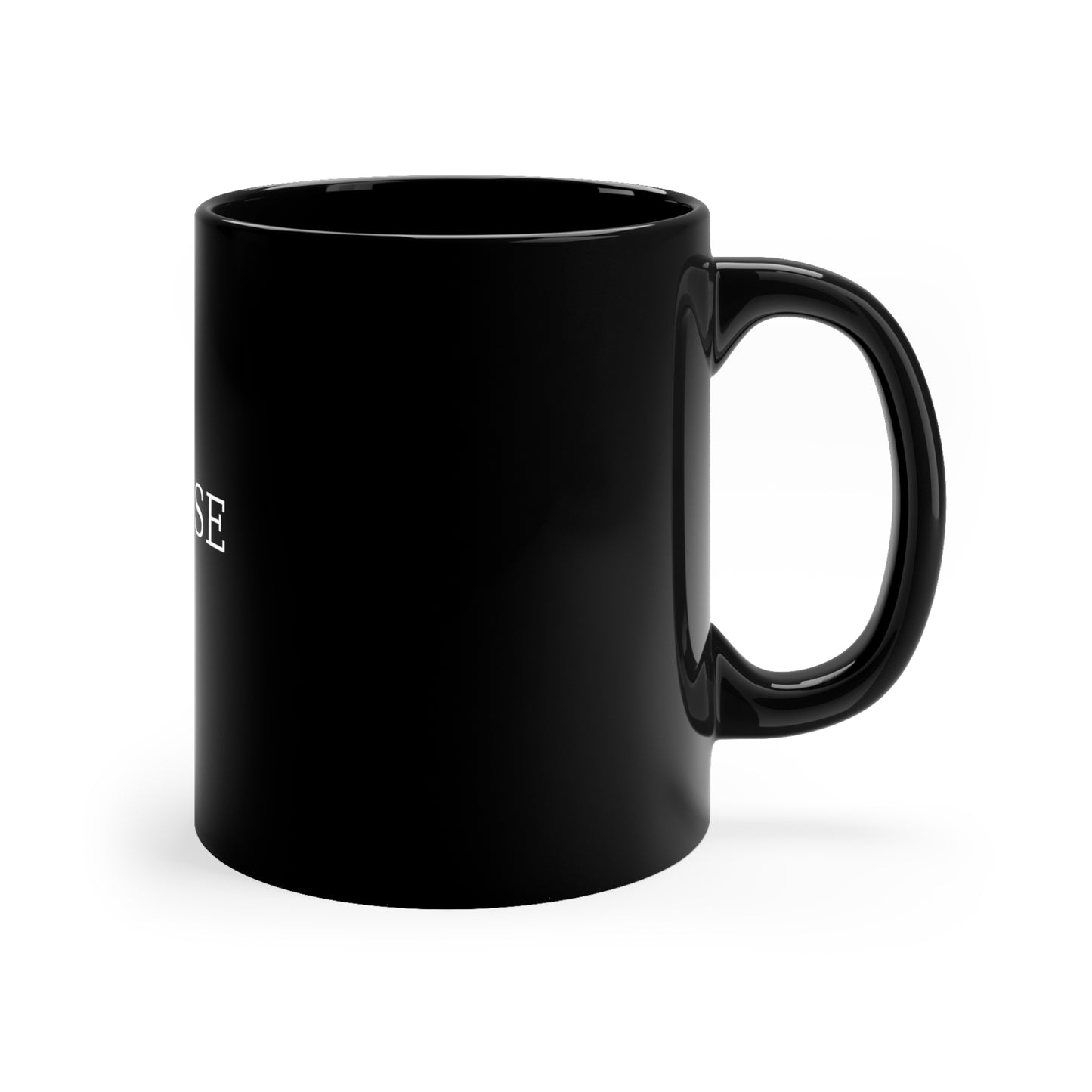 Paroisse Fine Coffee Black Mug — 11oz Ceramic Coffee Cup