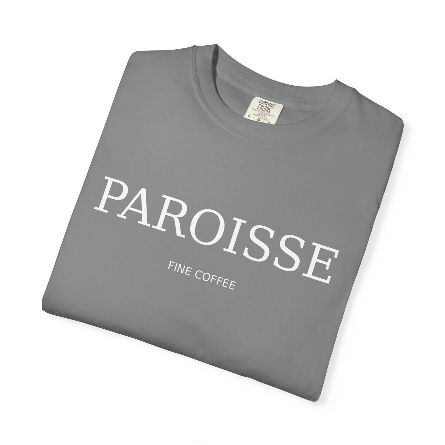 Paroisse Minimal Garment-Dyed Tee — Subtle Logo T-Shirt