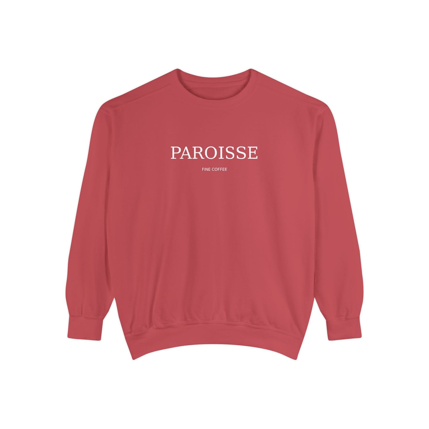 Paroisse French Script Sweatshirt — Minimalist Logo Garment-Dyed Sweatshirt
