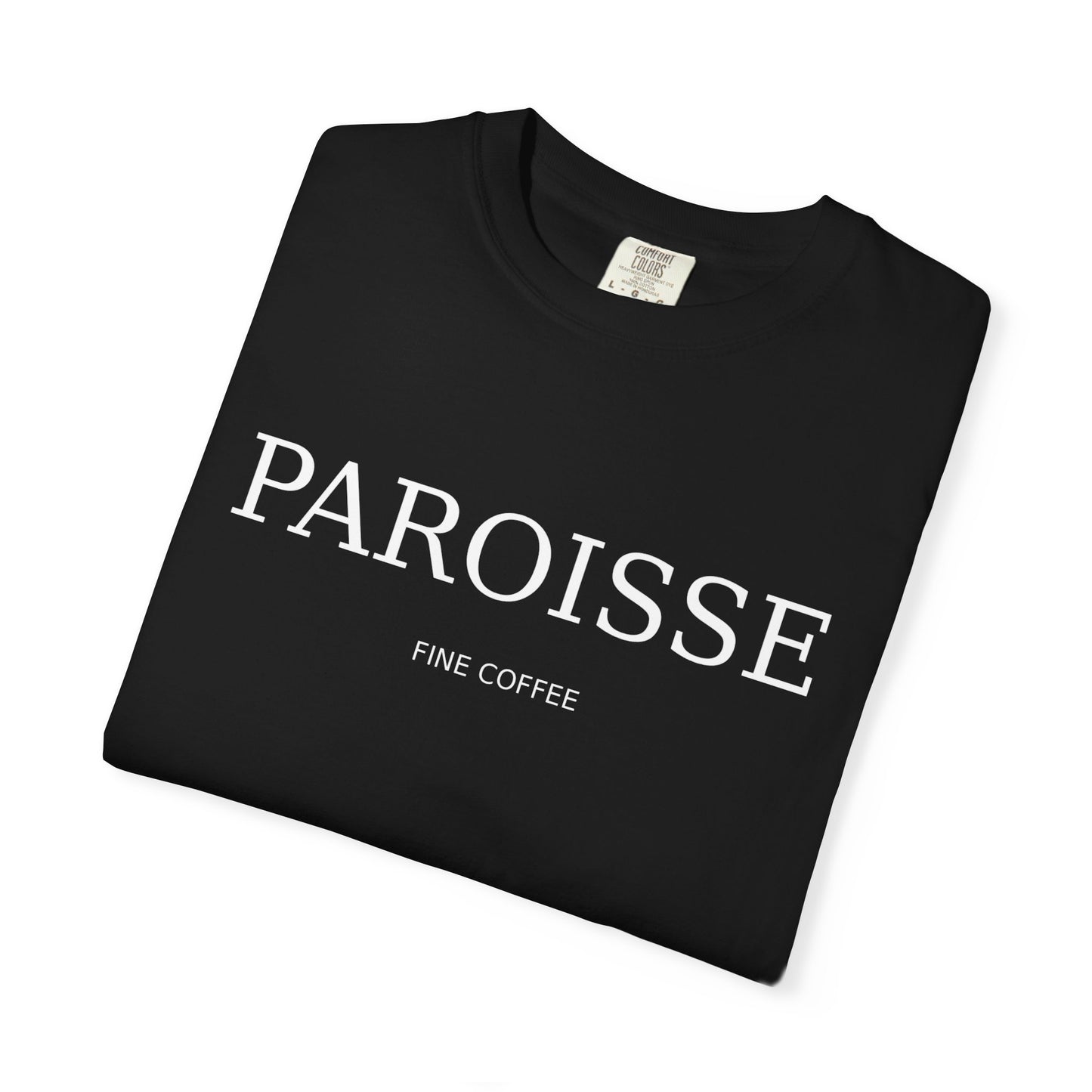Paroisse Minimal Garment-Dyed Tee — Subtle Logo T-Shirt