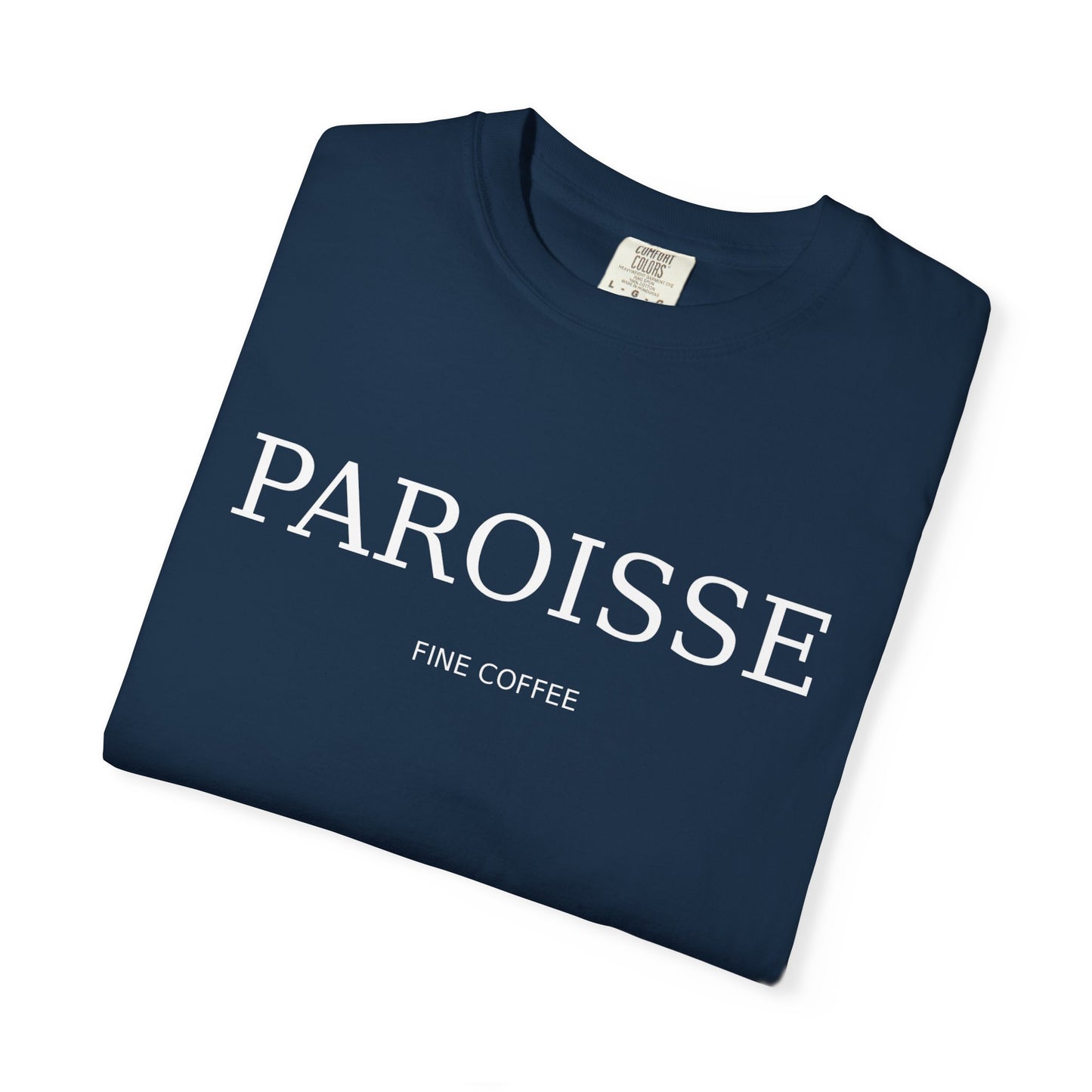 Paroisse Minimal Garment-Dyed Tee — Subtle Logo T-Shirt