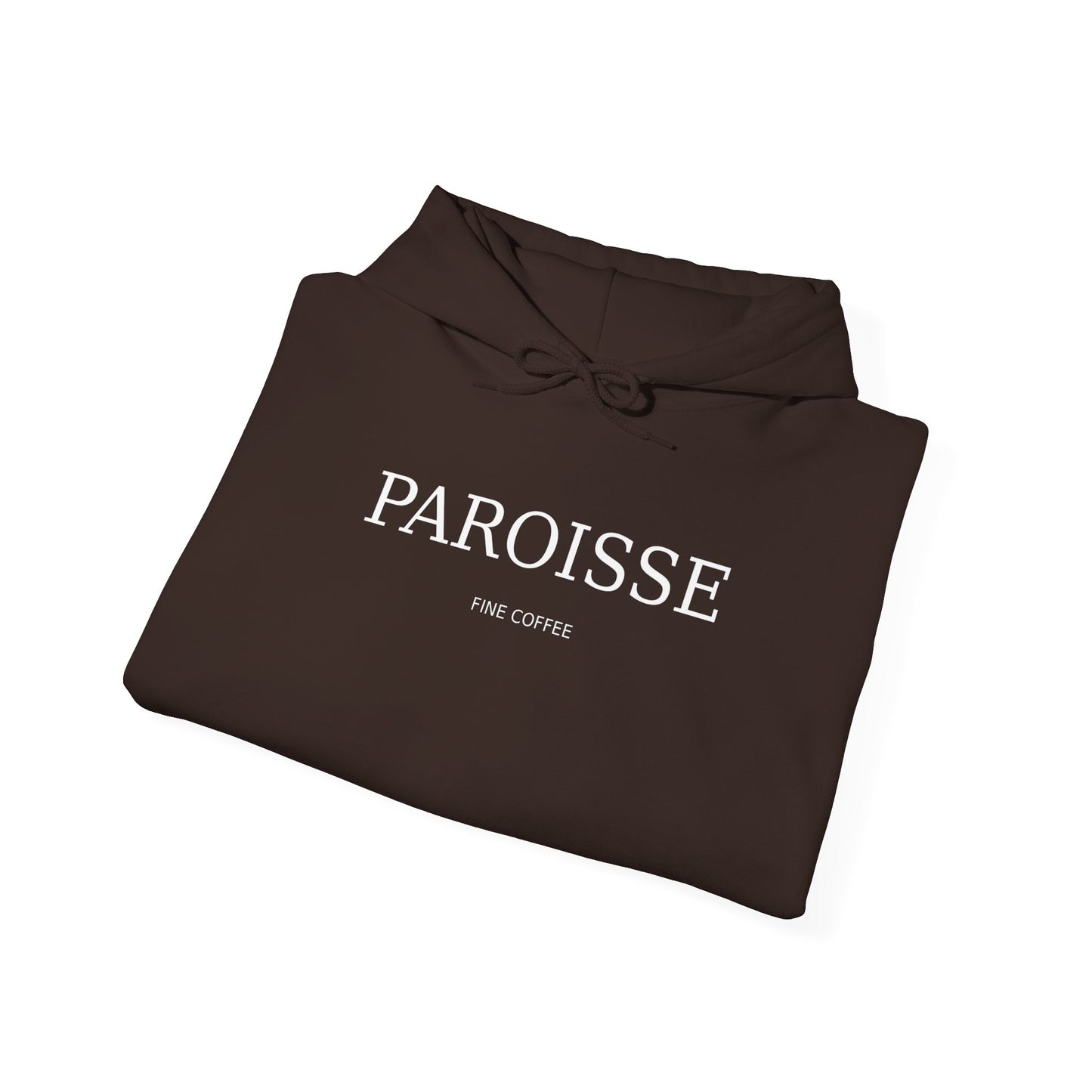 Paroisse Café Hoodie — Minimal French Coffee Logo Pullover