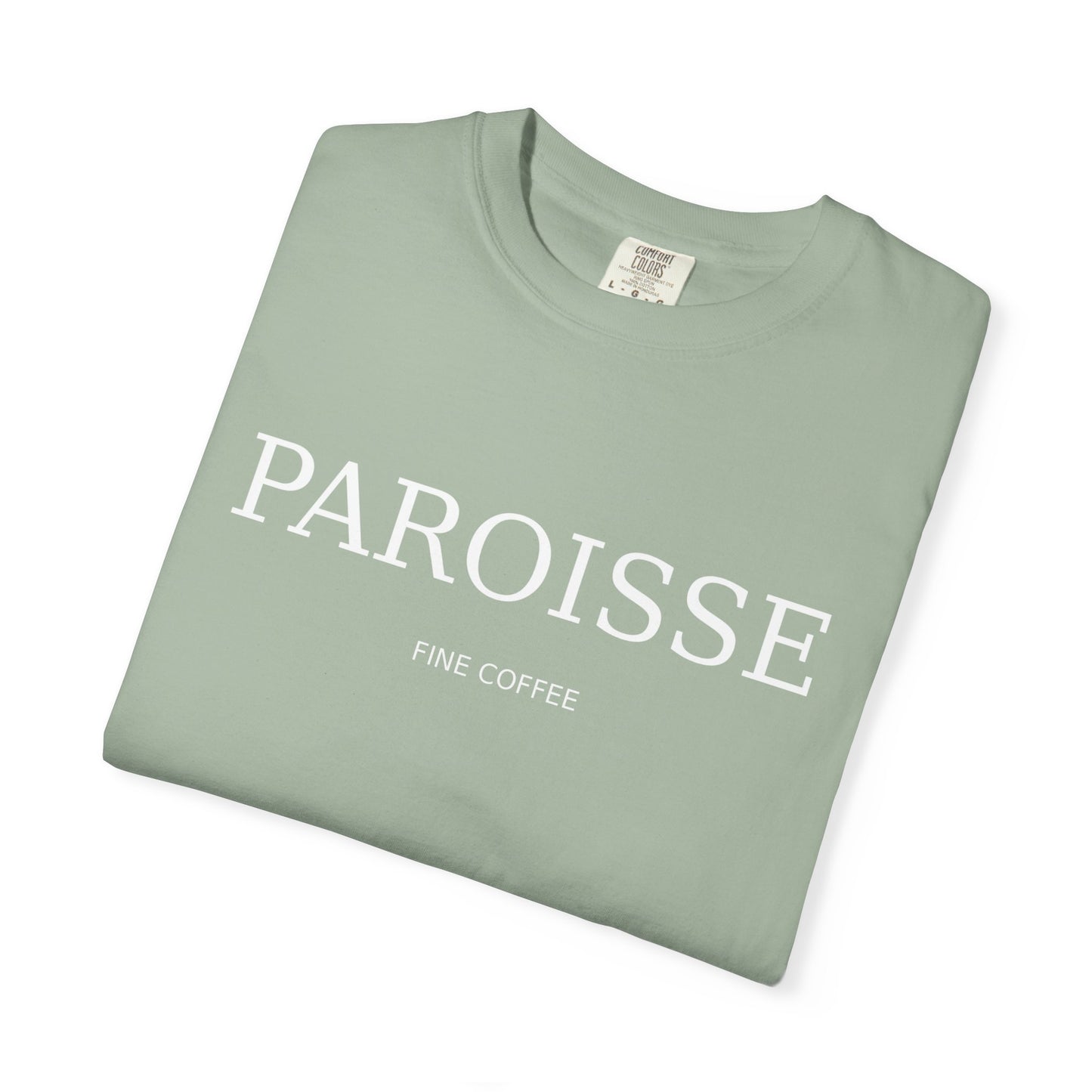 Paroisse Minimal Garment-Dyed Tee — Subtle Logo T-Shirt
