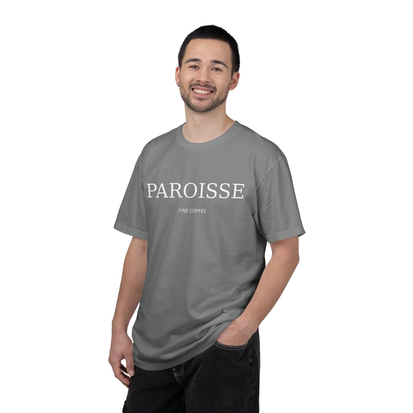 Paroisse Minimal Garment-Dyed Tee — Subtle Logo T-Shirt