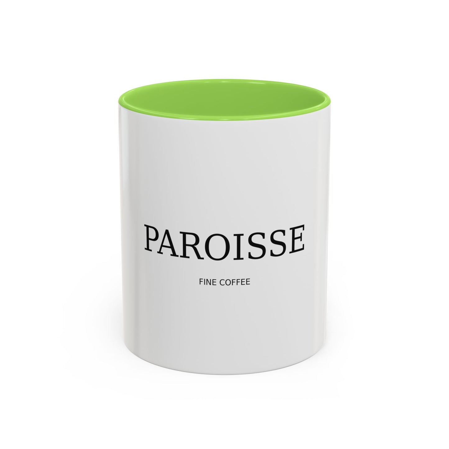 Paroisse Fine Coffee Ceramic Mug — Minimalist Trim 11oz (Various Colors)