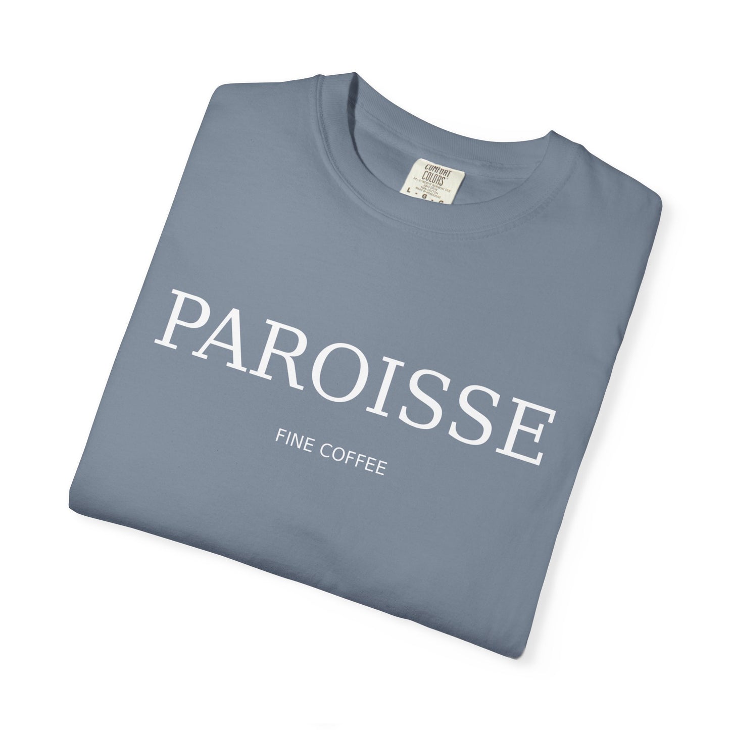 Paroisse Minimal Garment-Dyed Tee — Subtle Logo T-Shirt