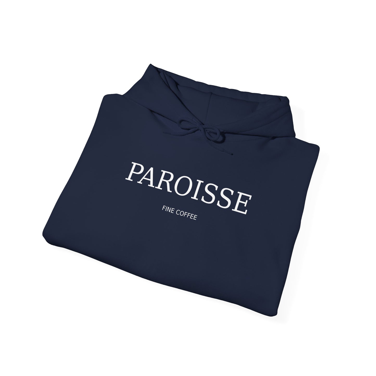 Paroisse Café Hoodie — Minimal French Coffee Logo Pullover