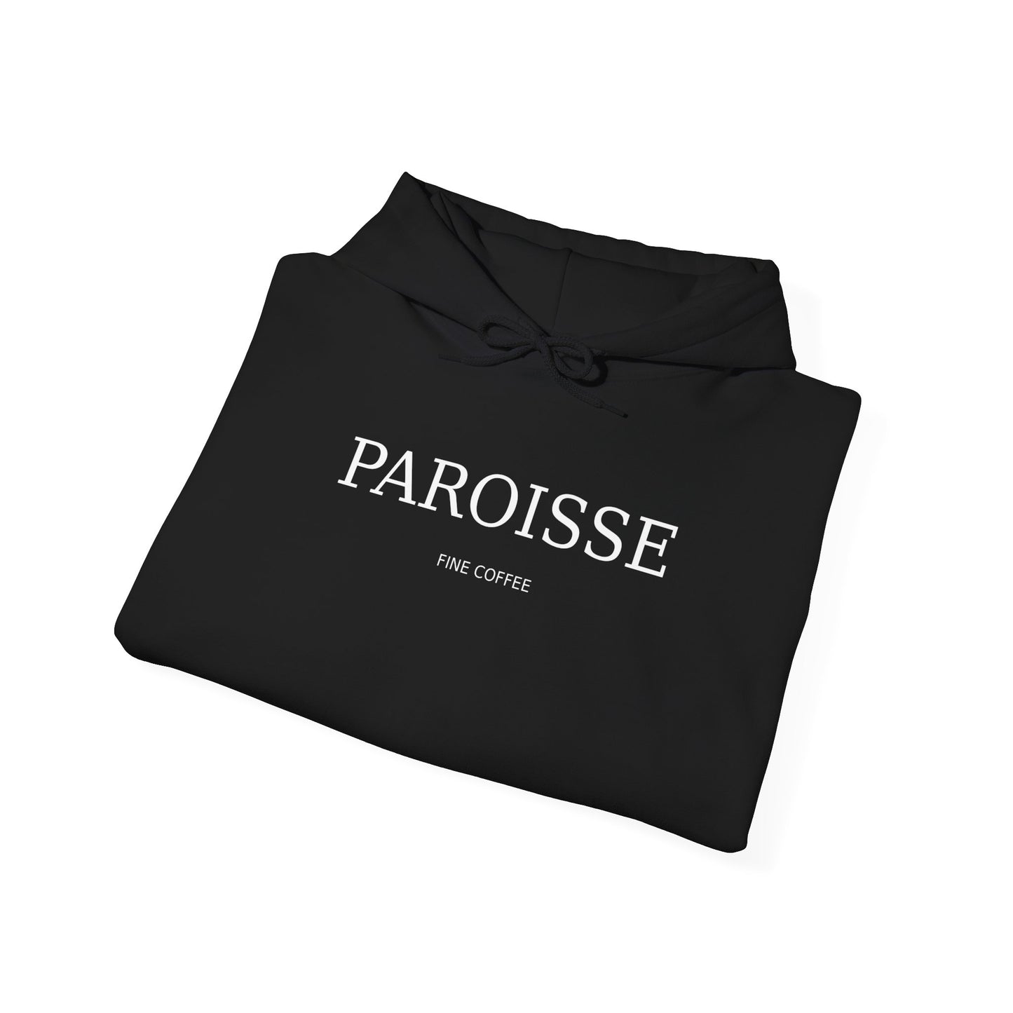 Paroisse Café Hoodie — Minimal French Coffee Logo Pullover