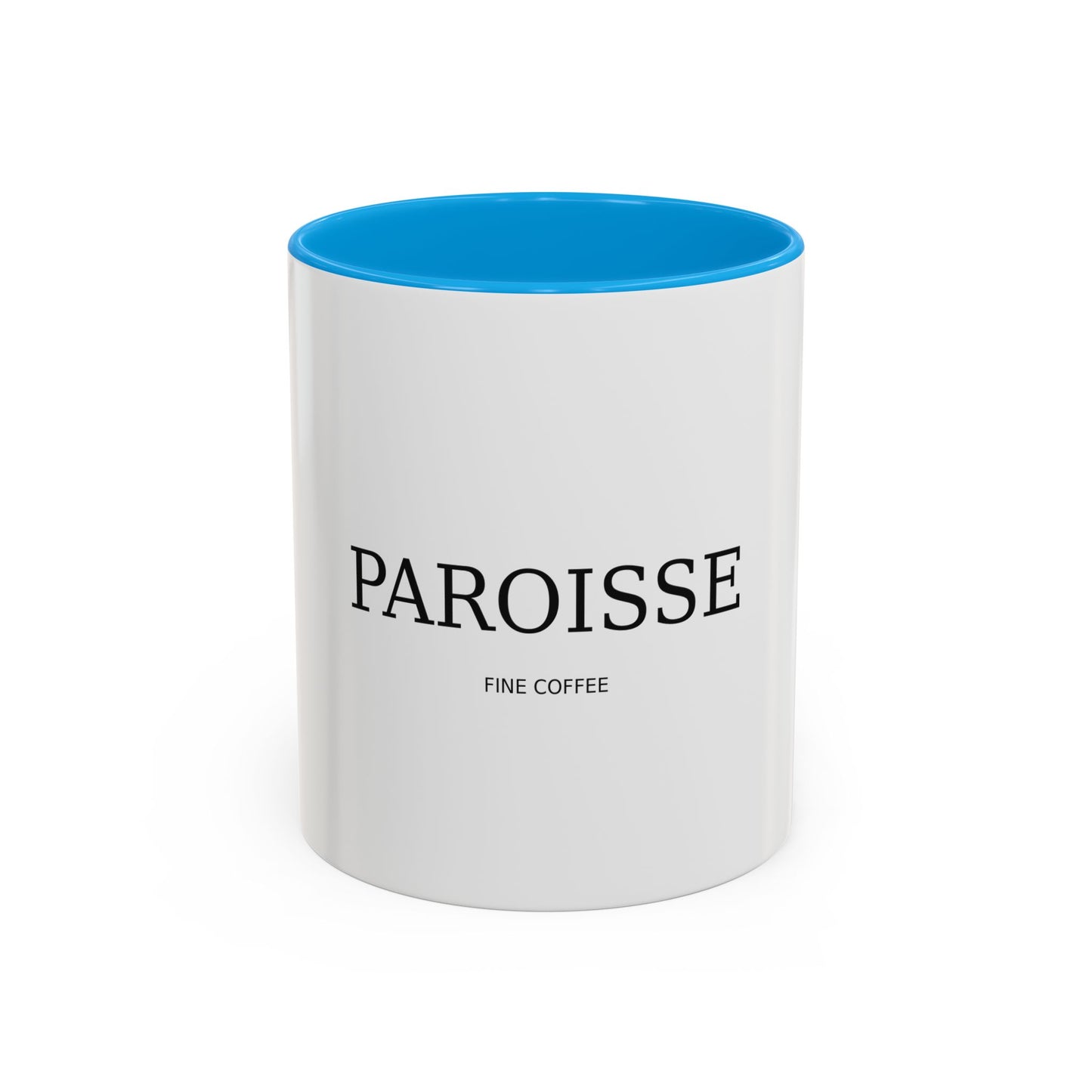 Paroisse Fine Coffee Ceramic Mug — Minimalist Trim 11oz (Various Colors)