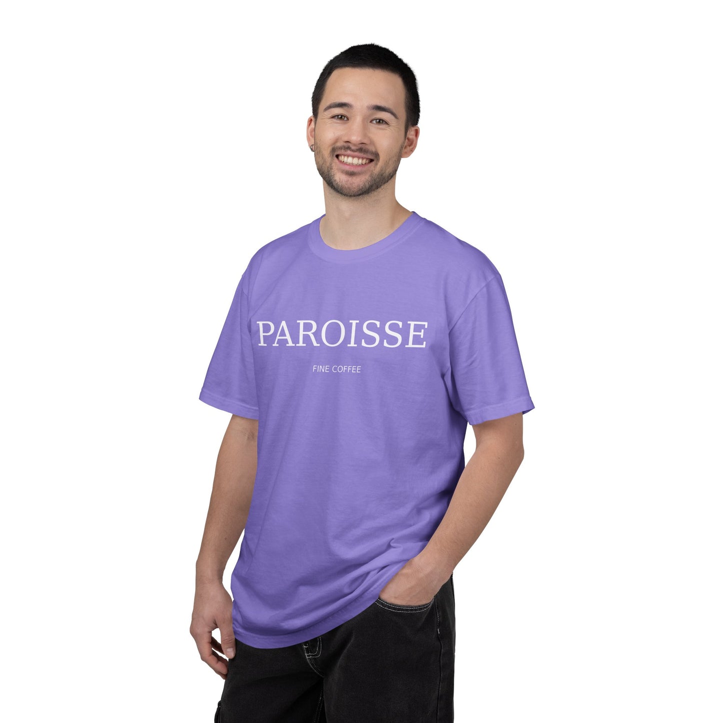 Paroisse Minimal Garment-Dyed Tee — Subtle Logo T-Shirt
