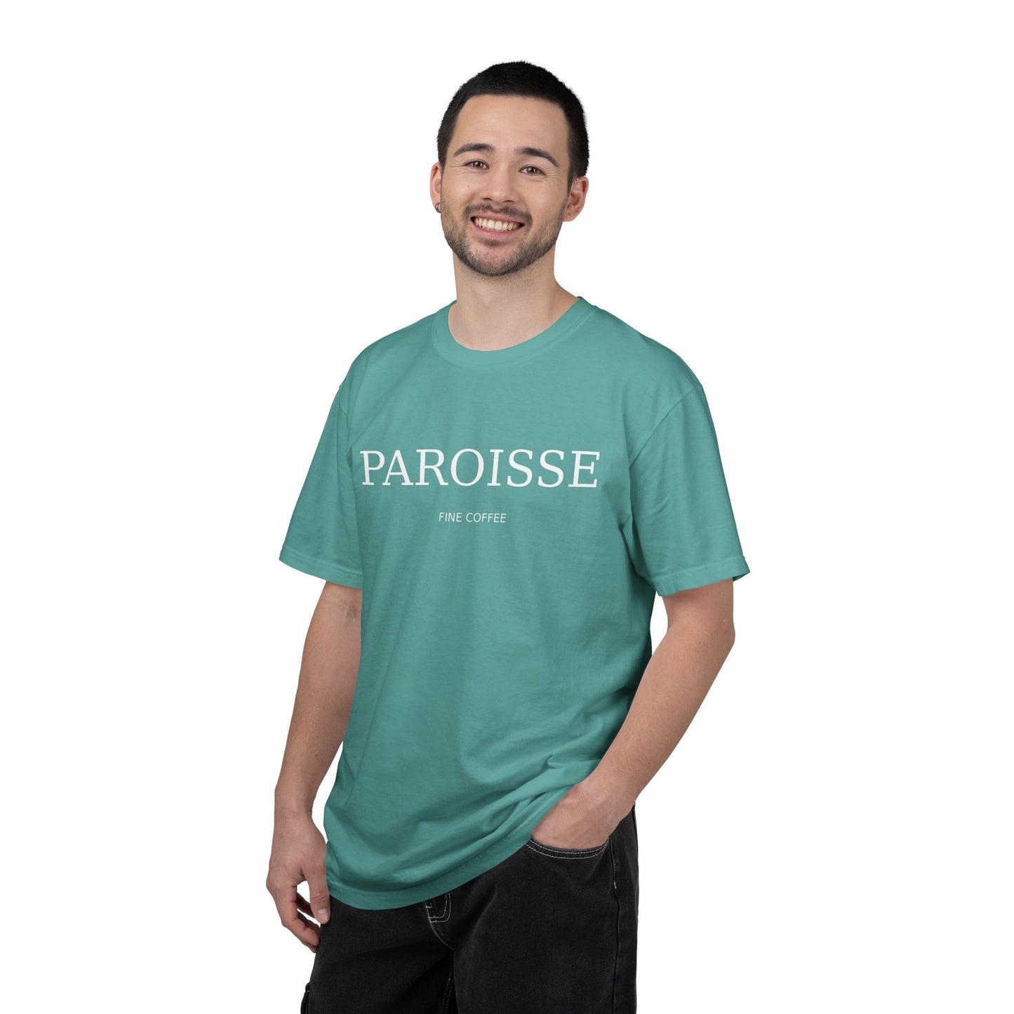Paroisse Minimal Garment-Dyed Tee — Subtle Logo T-Shirt