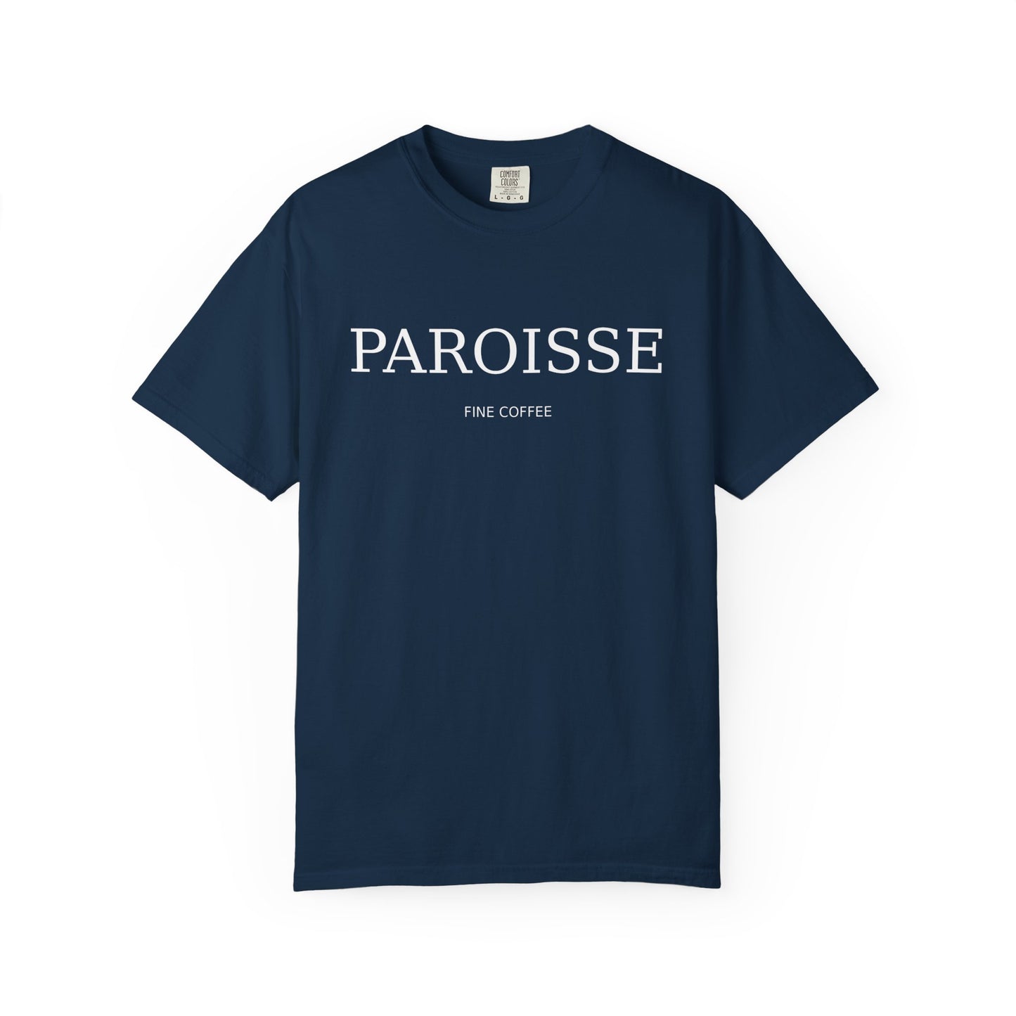 Paroisse Minimal Garment-Dyed Tee — Subtle Logo T-Shirt