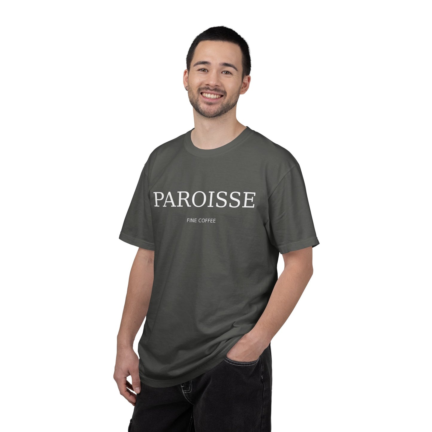 Paroisse Minimal Garment-Dyed Tee — Subtle Logo T-Shirt
