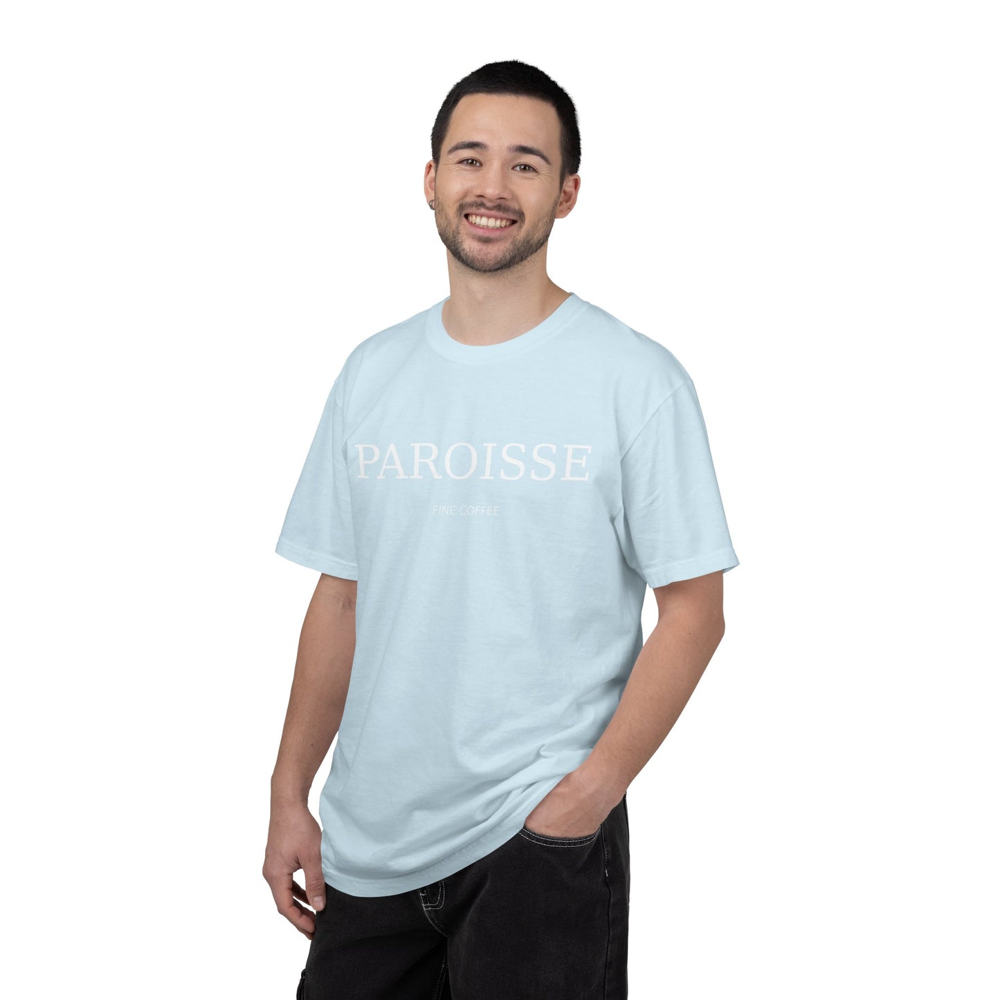 Paroisse Minimal Garment-Dyed Tee — Subtle Logo T-Shirt