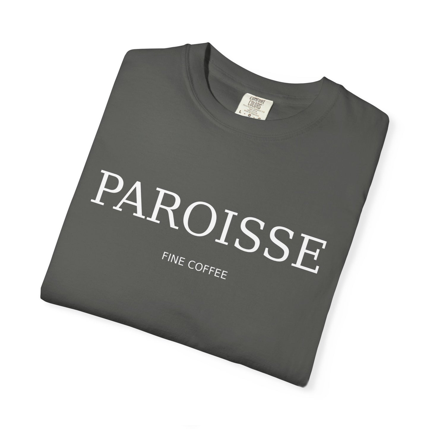 Paroisse Minimal Garment-Dyed Tee — Subtle Logo T-Shirt