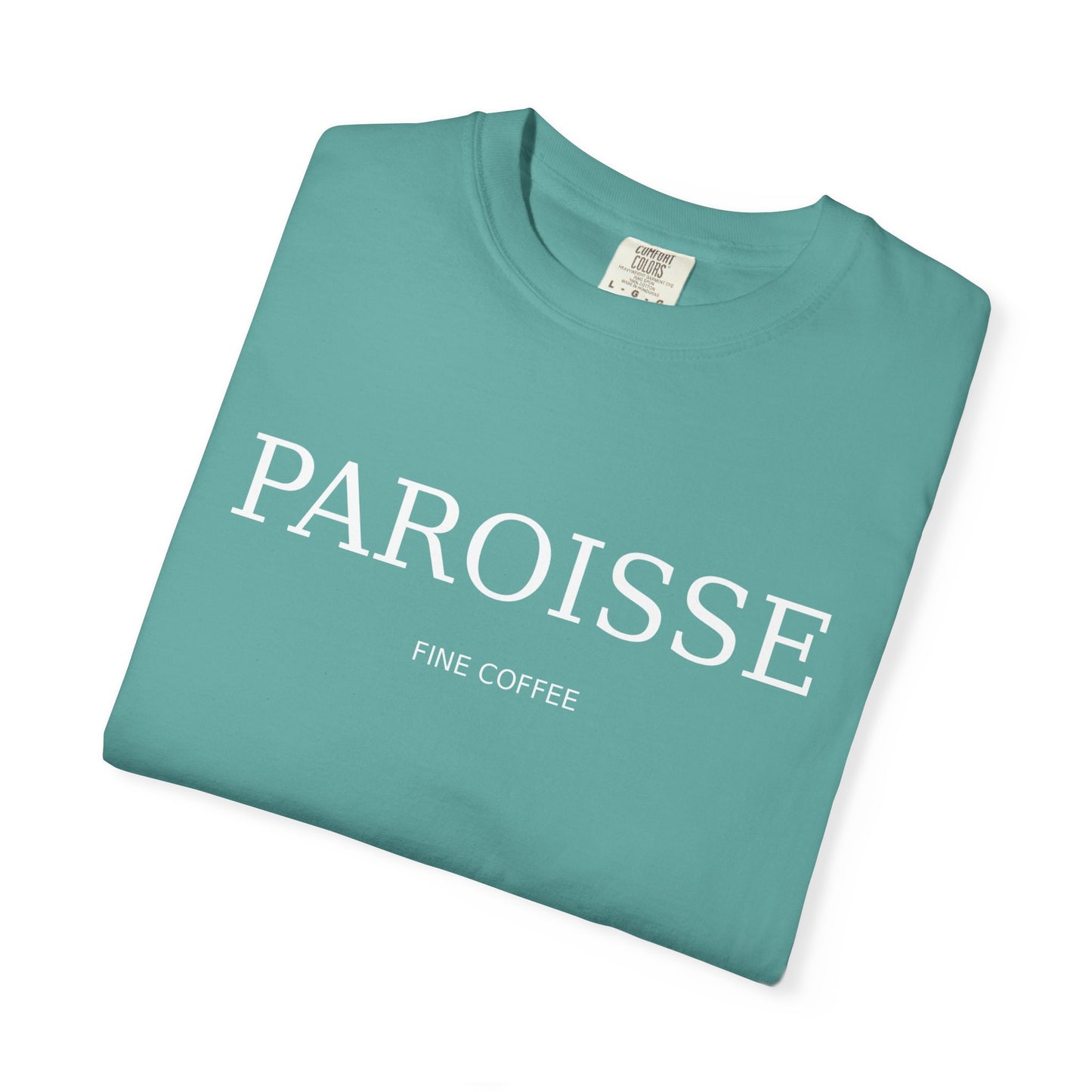 Paroisse Minimal Garment-Dyed Tee — Subtle Logo T-Shirt