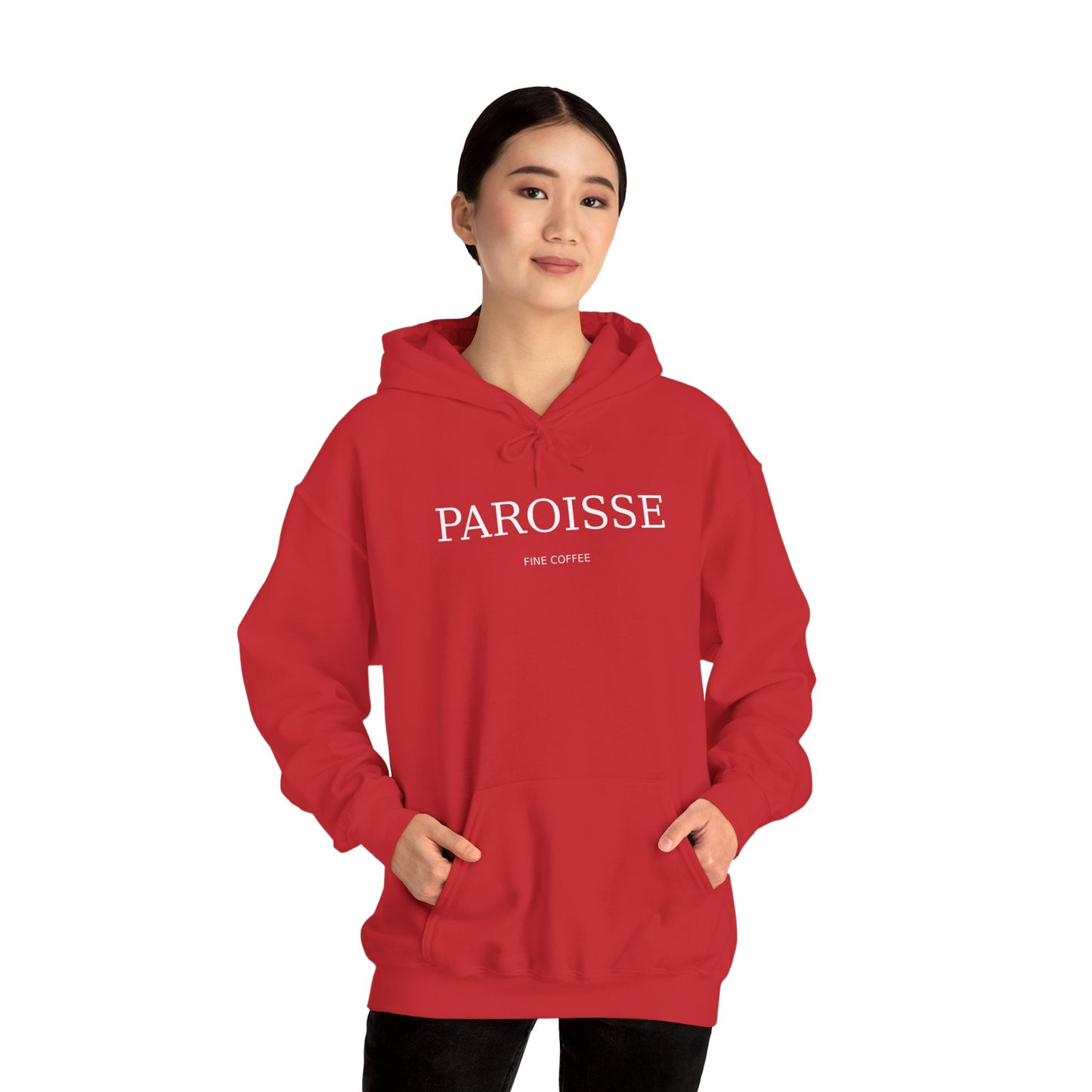Paroisse Café Hoodie — Minimal French Coffee Logo Pullover