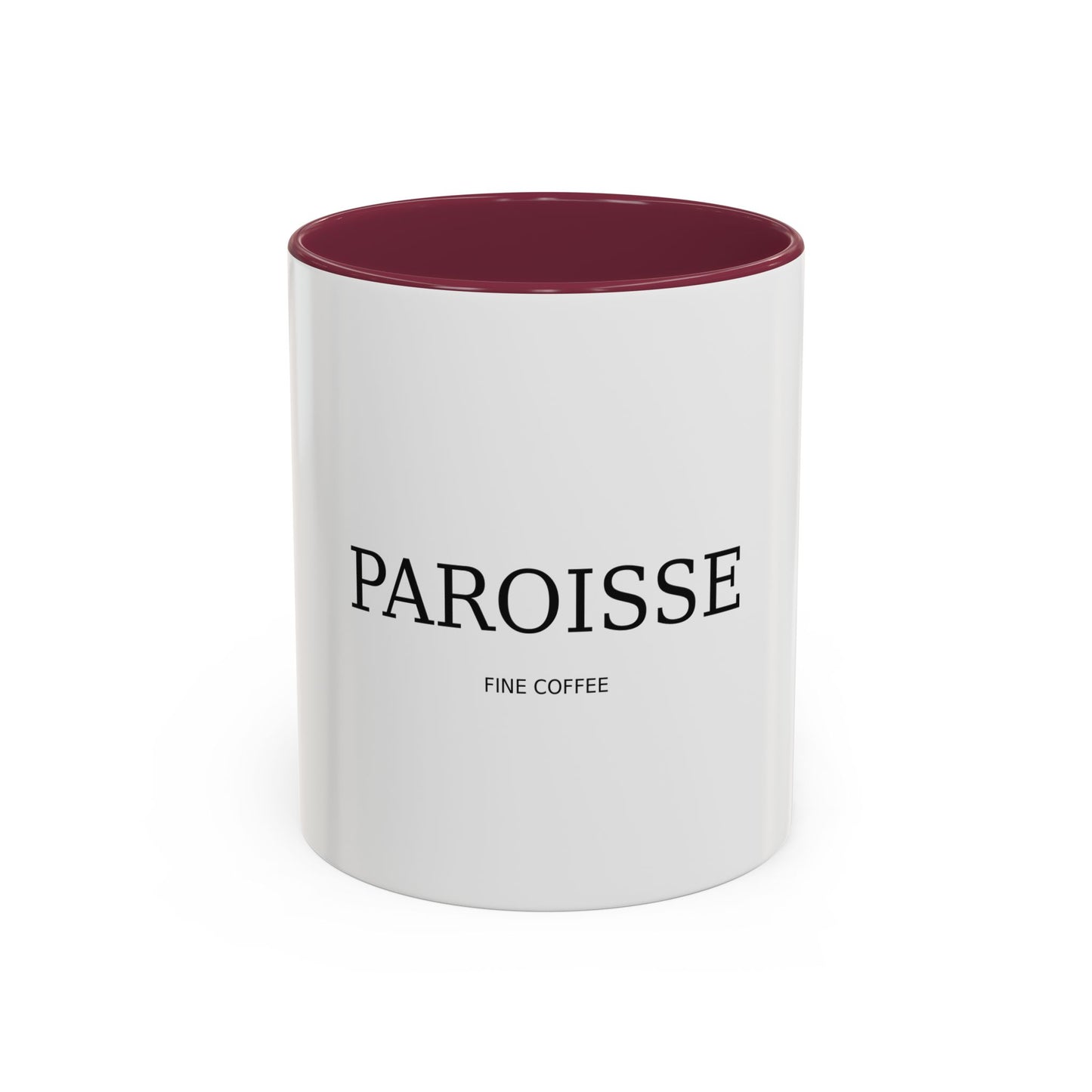 Paroisse Fine Coffee Ceramic Mug — Minimalist Trim 11oz (Various Colors)