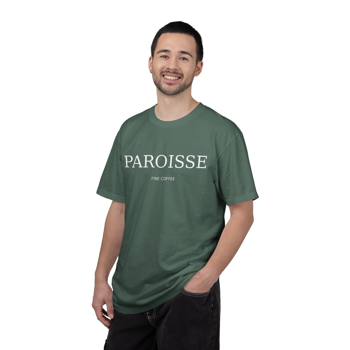Paroisse Minimal Garment-Dyed Tee — Subtle Logo T-Shirt