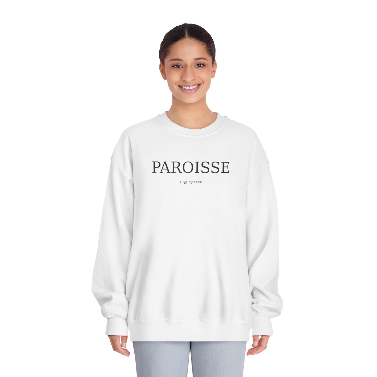 Paroisse Minimalist Crewneck Sweatshirt – Subtle French Text Comfort