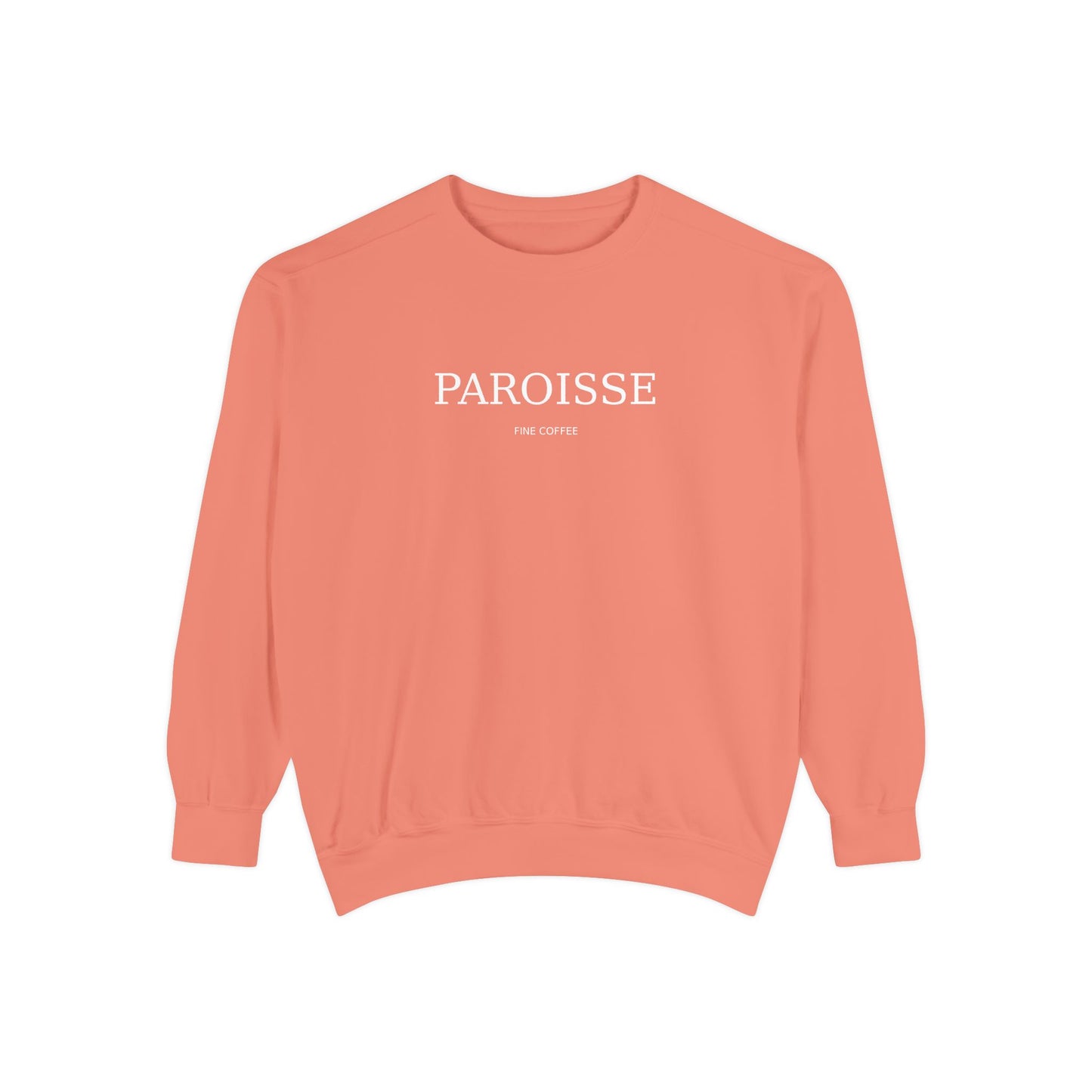 Paroisse French Script Sweatshirt — Minimalist Logo Garment-Dyed Sweatshirt