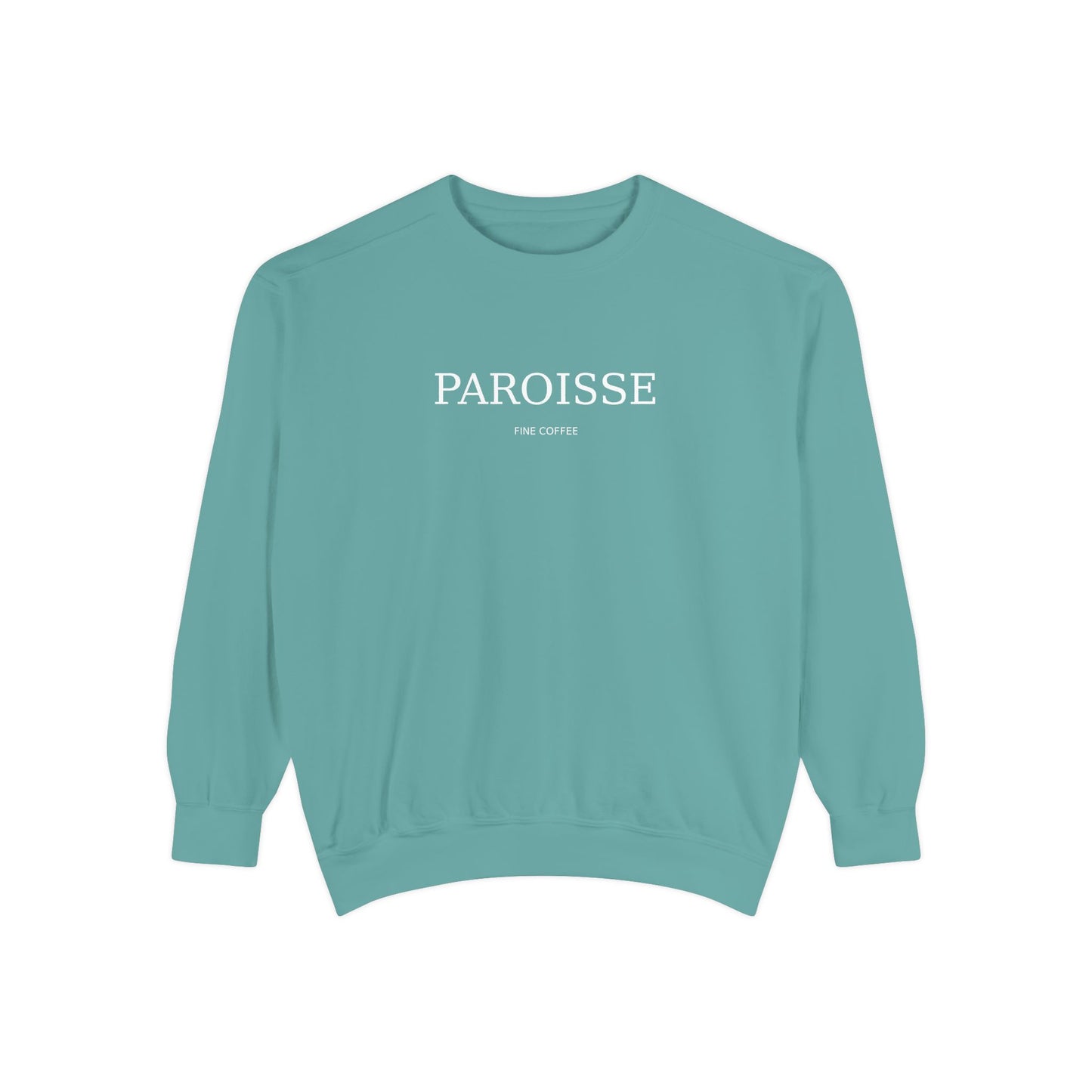 Paroisse French Script Sweatshirt — Minimalist Logo Garment-Dyed Sweatshirt